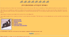 Desktop Screenshot of jonzimmersantiquetools.com
